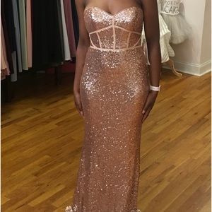 Rose gold dress